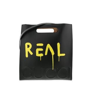 GUCCI Ghost Tote Bag Black Trouble Andrew Paint A